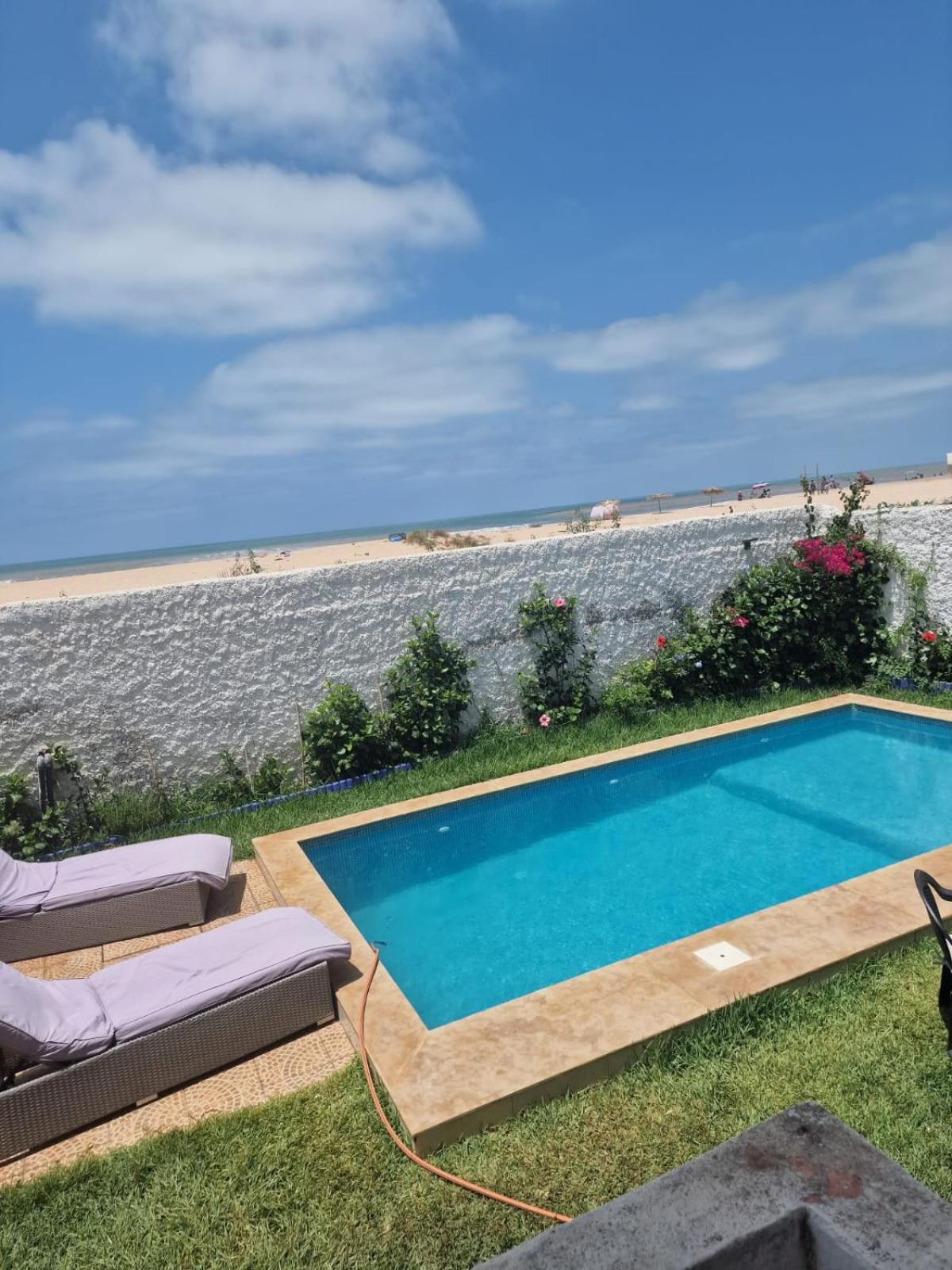 La Petite Villa Avec Piscine Pieds Dans L'Eau Сиди-Рахаль Экстерьер фото